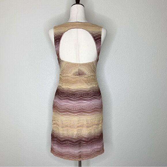 Free People Size 12 All You Ever Wanted Crochet Ombre Bodycon Dress - Picture 9 of 15